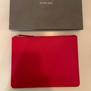 Everlane leather clutch